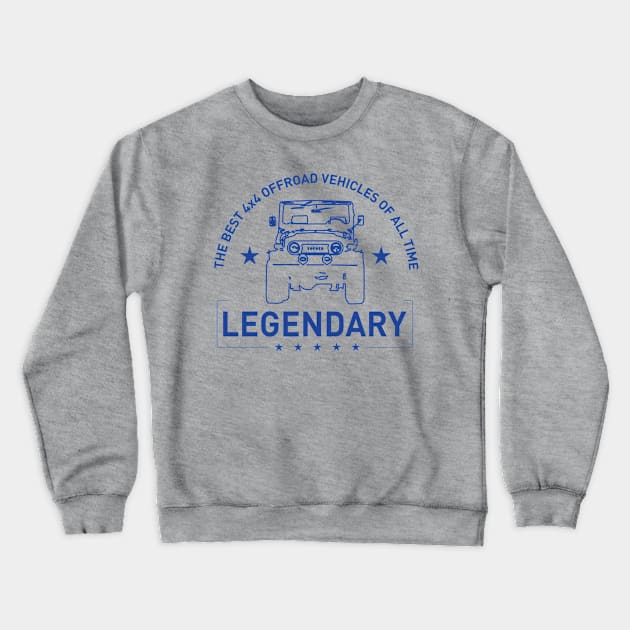 Legendary, the best 4x4 vehicles of all time. Crewneck Sweatshirt by OFFROAD-DESIGNS